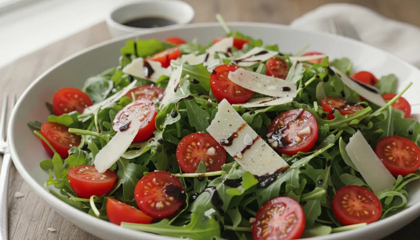 Салат с черри и рукколой