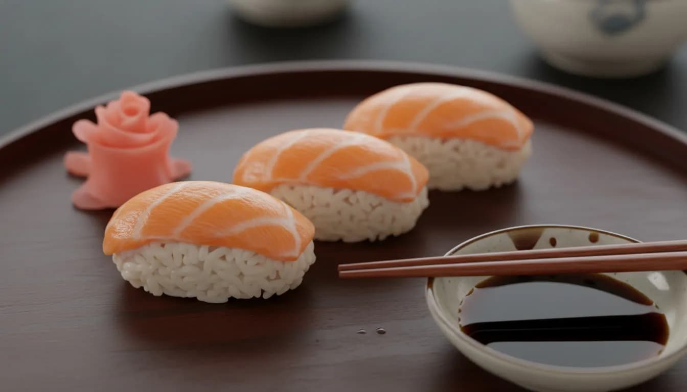 Нигири с лососем
